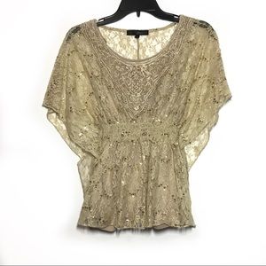 Lace Sequined Top